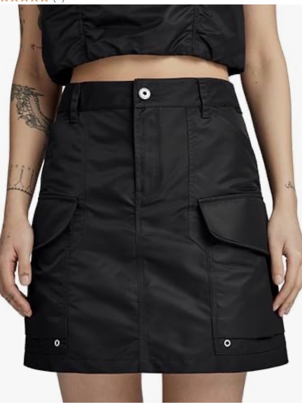 G-Star Black Mini Cargo Skirt